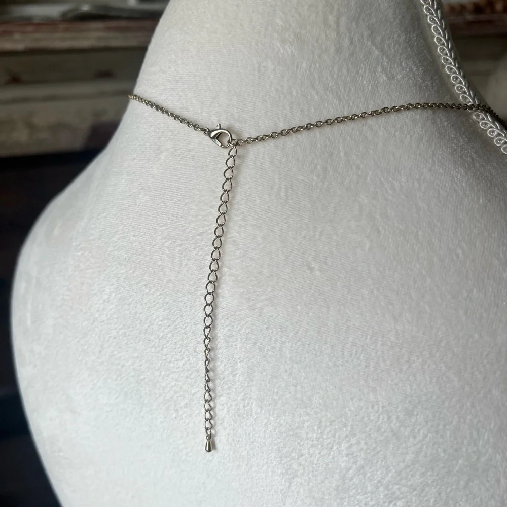 NEW! Long Gold Necklace with Red Beads and Tassel 40”